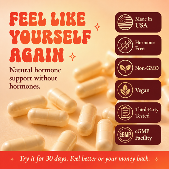 Feel like yourself again capsule and trust badge card